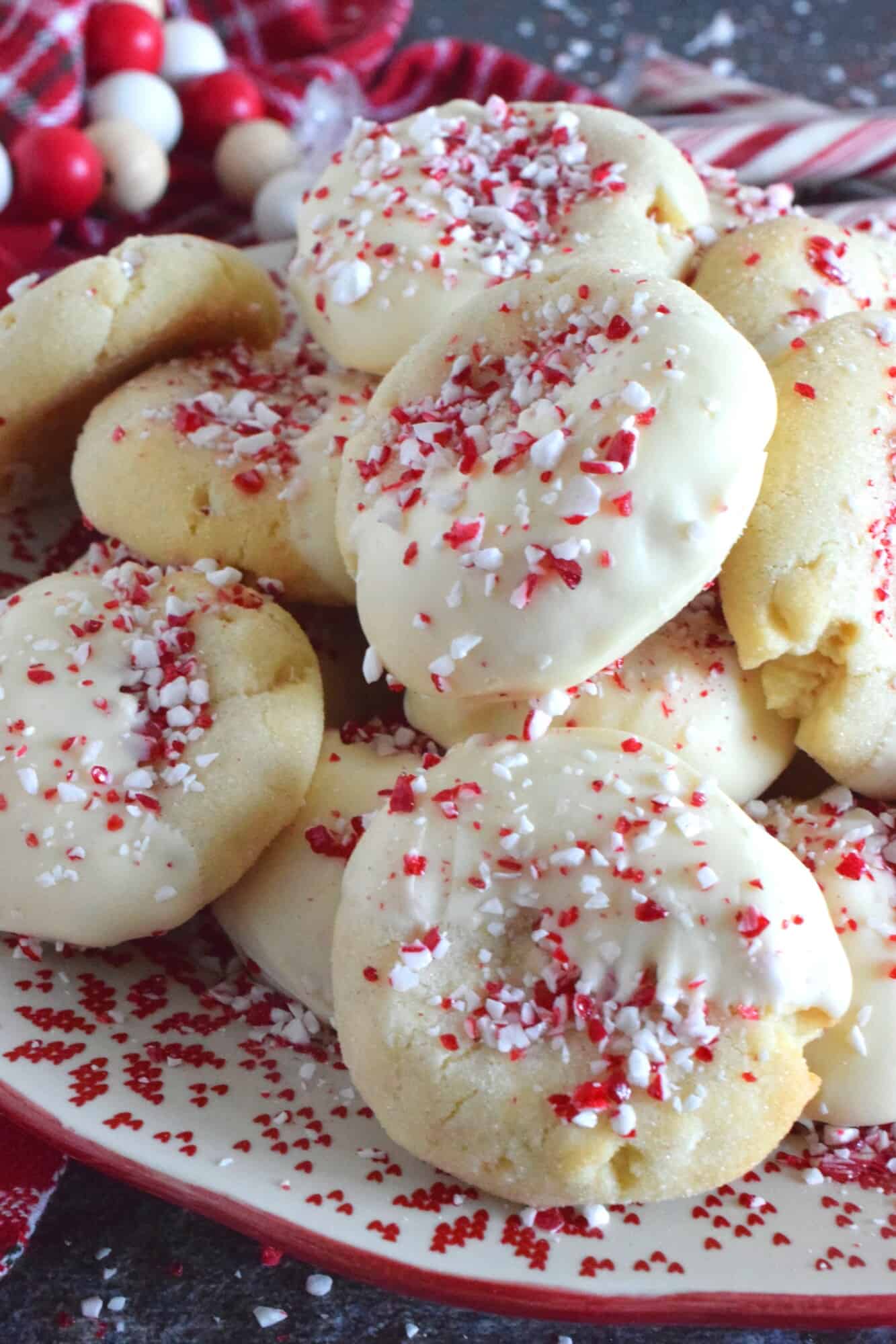 White Chocolate Peppermint Cookies - Simply Whisked